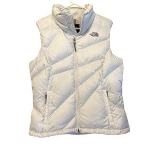 The North Face Quilted 550 Fill White Down Vest Women’s Large